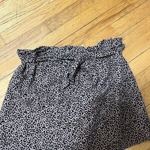 American Eagle Outfitters Black and Tan Mini Skirt